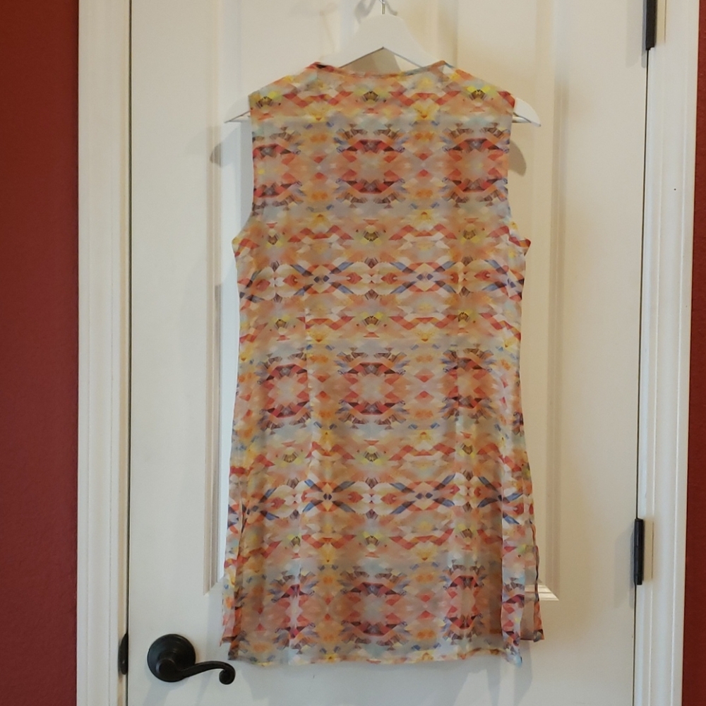 CABI #760 Geo Print Sleeveless Avery Tunic Top sz L - Picture 7 of 12